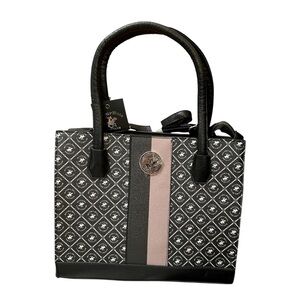 Beverly Hills Polo Club Black Tote Handbag NWT